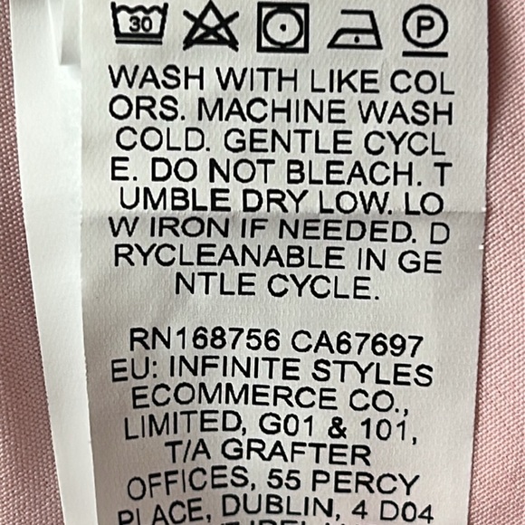 Babydoll Crop Top SHEIN NWT Floral 3D Embroidered Pink size Small - Picture 8 of 13